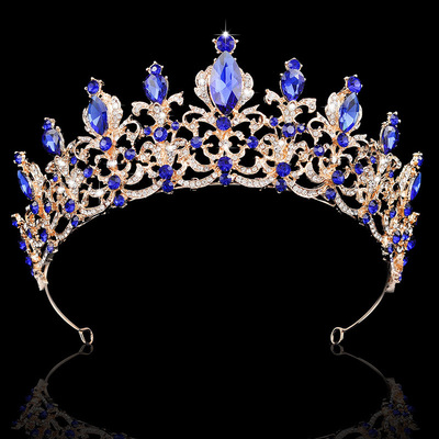 European style atmosphere luxury Retro Baroque bride Headdress new pattern court Queen Crown Accessories