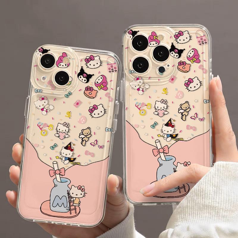 KT三丽鸥适用苹果16PROMAX手机壳iPhone15新款苹果14/13/12透明软
