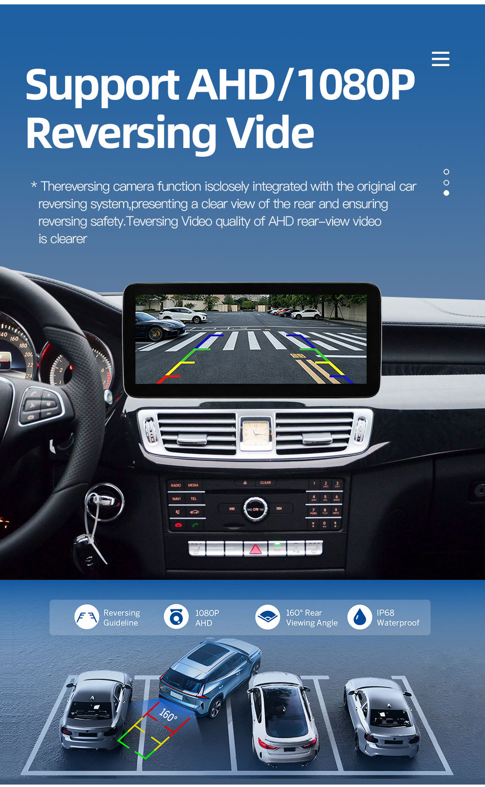 Suitable for Mercedes-Benz Cls W218 X218 Car Central Control Large Screen Navigation Carplay Radio Player