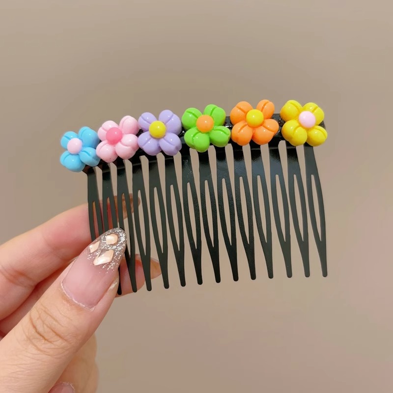 2025 nuevos niños lindo peine de pelo roto niña frente flequillo insertado peine horquilla niña parte posterior de la cabeza horquilla tocado