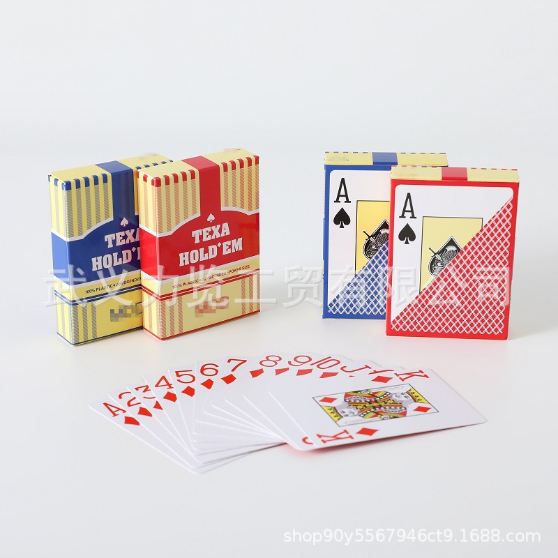 Tarjetas de juego de Texas cartas de juego de tarjetas de plástico impermeable esmerilado buen hombre grande palabra tarjetas de juego