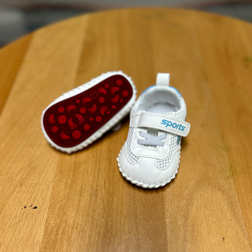 春夏新款婴儿鞋子0-1岁软底透气薄款学步鞋5-10个月宝宝网布凉鞋