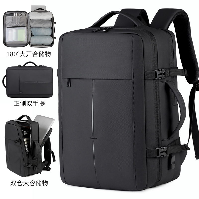 Cross-border best-selling business backpack, waterproof, large capacity, expandable, travel backpack, multi-functional commuter laptop backpack