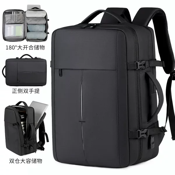 Cross-border best-selling business backpack, waterproof, large capacity, expandable, travel backpack, multi-functional commuter laptop backpack