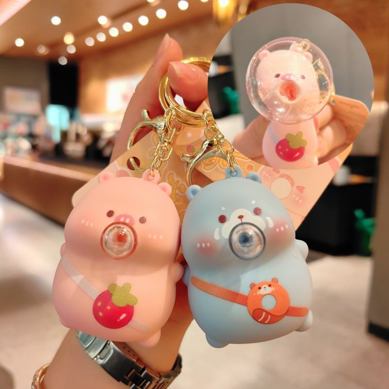 34g Weight Bag Pendant, Keychain Classification 1 Piece Quantity Casual, Holiday Occasion PVC Material Cartoon Character Pattern Unisex Gender Cute Style 1 Piece Cute Cartoon Character PVC Unisex Bag Pendant Keychain 4