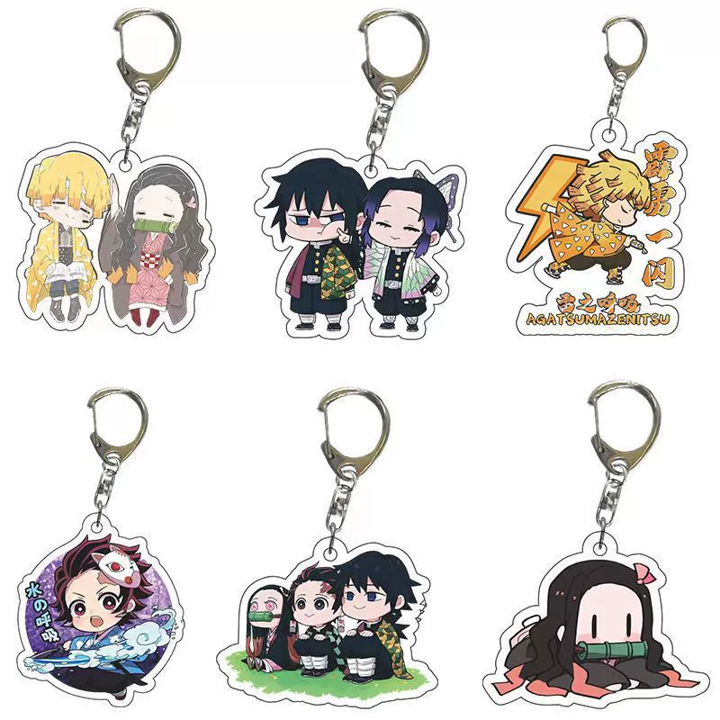 Acrylic keychain, double-sided pendant