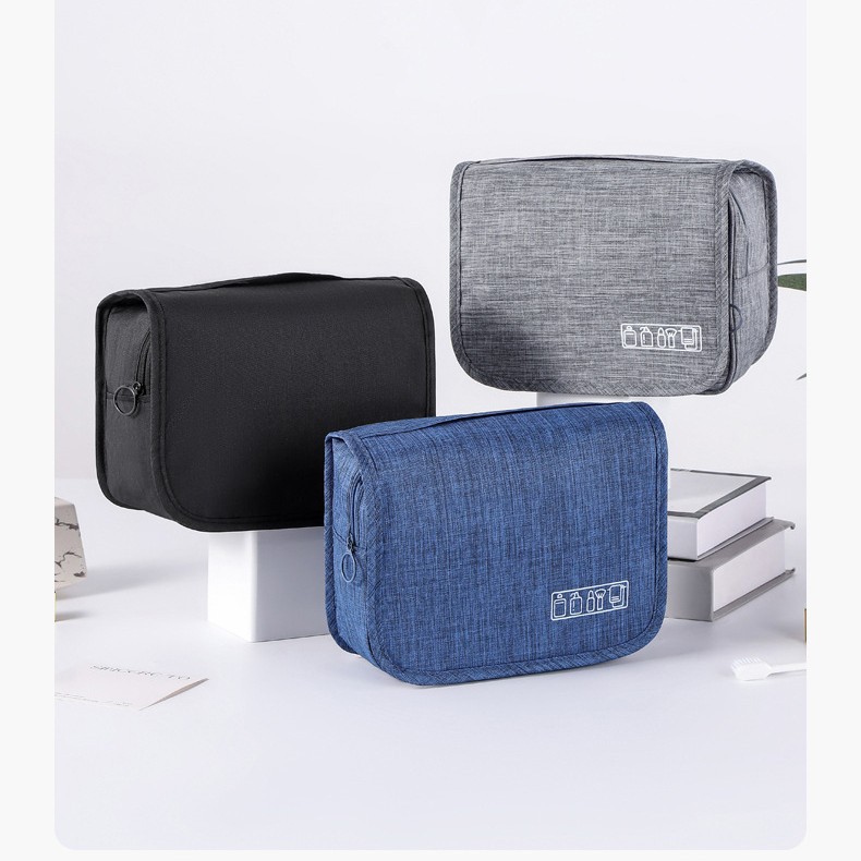 Cross-Border Travel Hook Toiletry Bag Storage Bag Men's Portable Large-Capacity Cosmetic Bag Can Be Hung for Dry and Wet Separation Storage