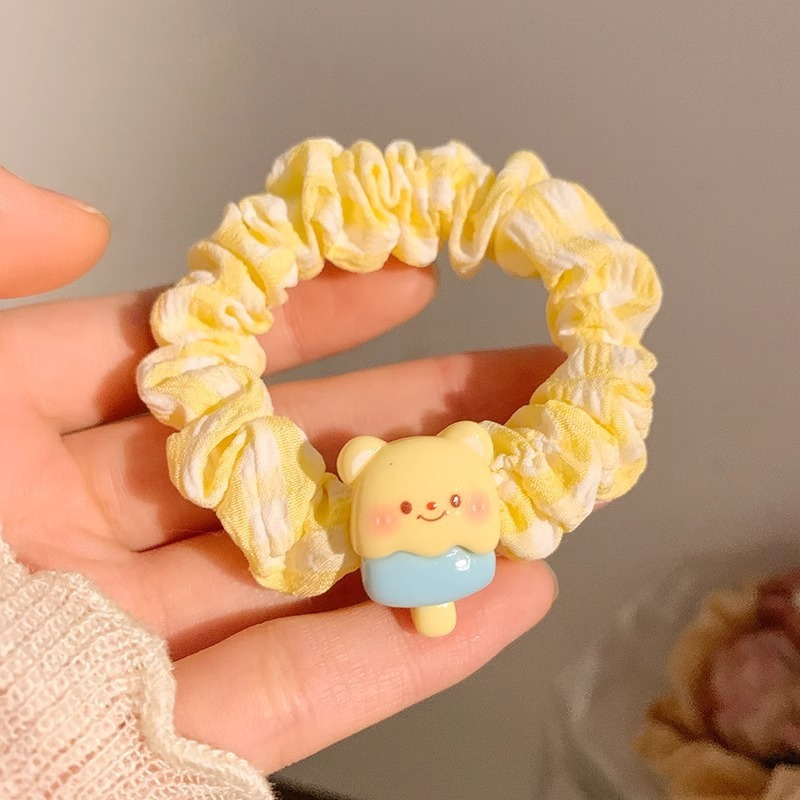黄油果酱~可爱小熊小肠发圈女高级感皮筋头绳发饰头饰大肠圈发圈|undefined