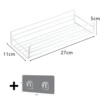 Rectangular white+1 transparent double hook (leather carton)