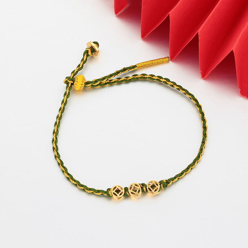 Xuping joyería tejida nicho de diseño de brazalete de cobre Boat Boat pequeña fresca joyería de mano tejida al por mayor