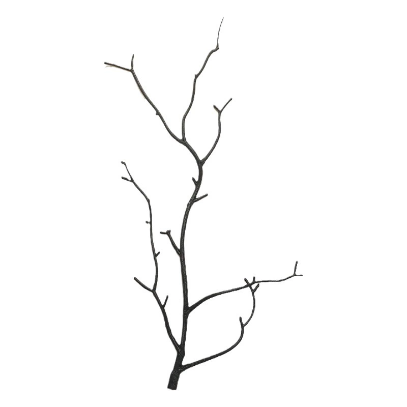 Хэллоуин Черная Мертвая Ветвь Моделирование Сухая Ветка Аксессуары Белый Коралл Украшение Макет Сцены Цветочные Композиции Аксессуары