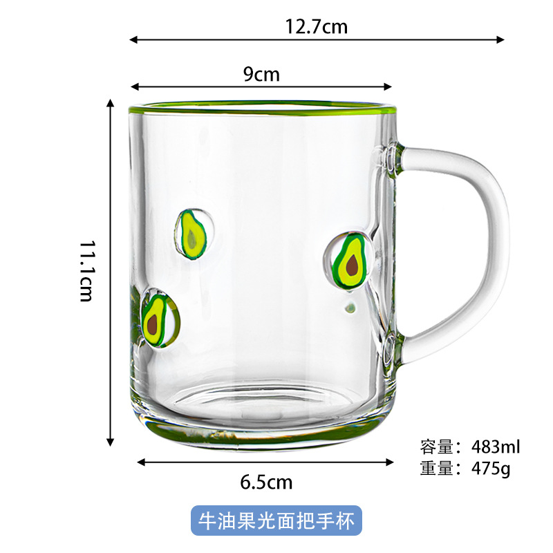 Aguacate pingguang taza de mano