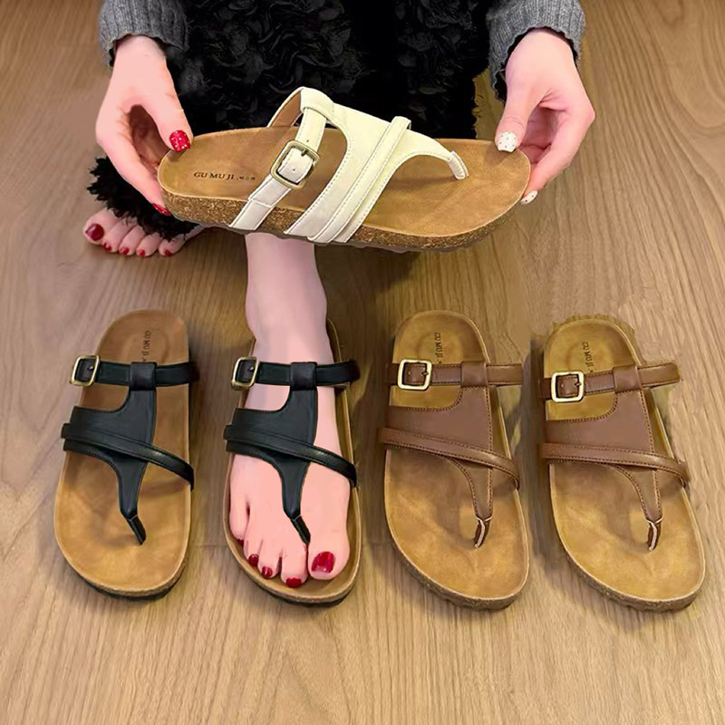 Retro Flip-Flops 2026 Spring Season Slip-On Ultra-Soft Wear-Resistant Women's Flat Versatile Casual Soft-Soled Flip-Flops Retro Flip-Flops 2026 Spring Season Slip-On Ultra-Soft Wear-Resistant Women's Flat Versatile Casual Soft-Soled Flip-Flops