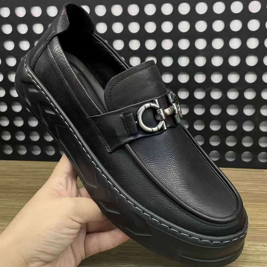 Внешняя торговля модная обувь больших размеров обувь из воловьей кожи с мягкой подошвой для вождения ленивые Тоды мужская кожаная Рабочая обувь Лоферы мужская обувь