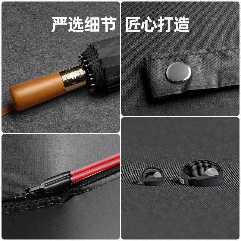 Automatic big umbrella solar-powered, fully automatic, sun protection, UV protection, wholesale