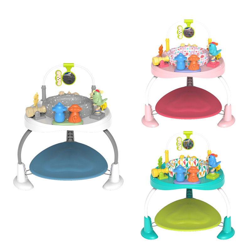 New Jumping Chair Baby Jumping Swing Toddler Activity Table Multi-Functional Baby Cognitive Game Table Desktop Toy