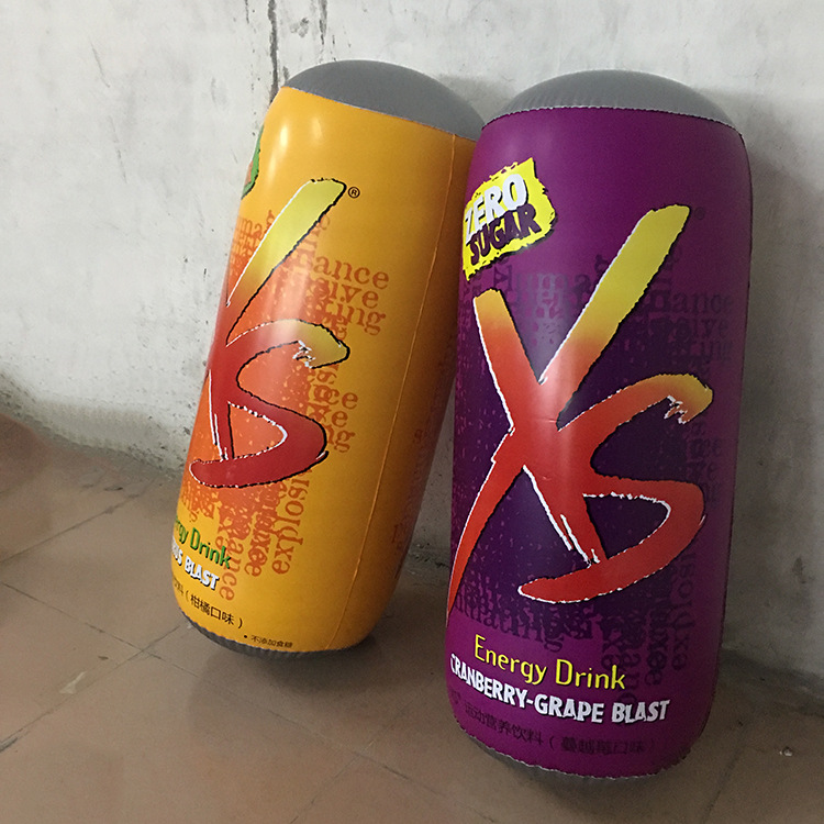 厂家销售PVC充气罐子广告瓶 充气饮料瓶充气酒瓶不倒翁可加印LOGO