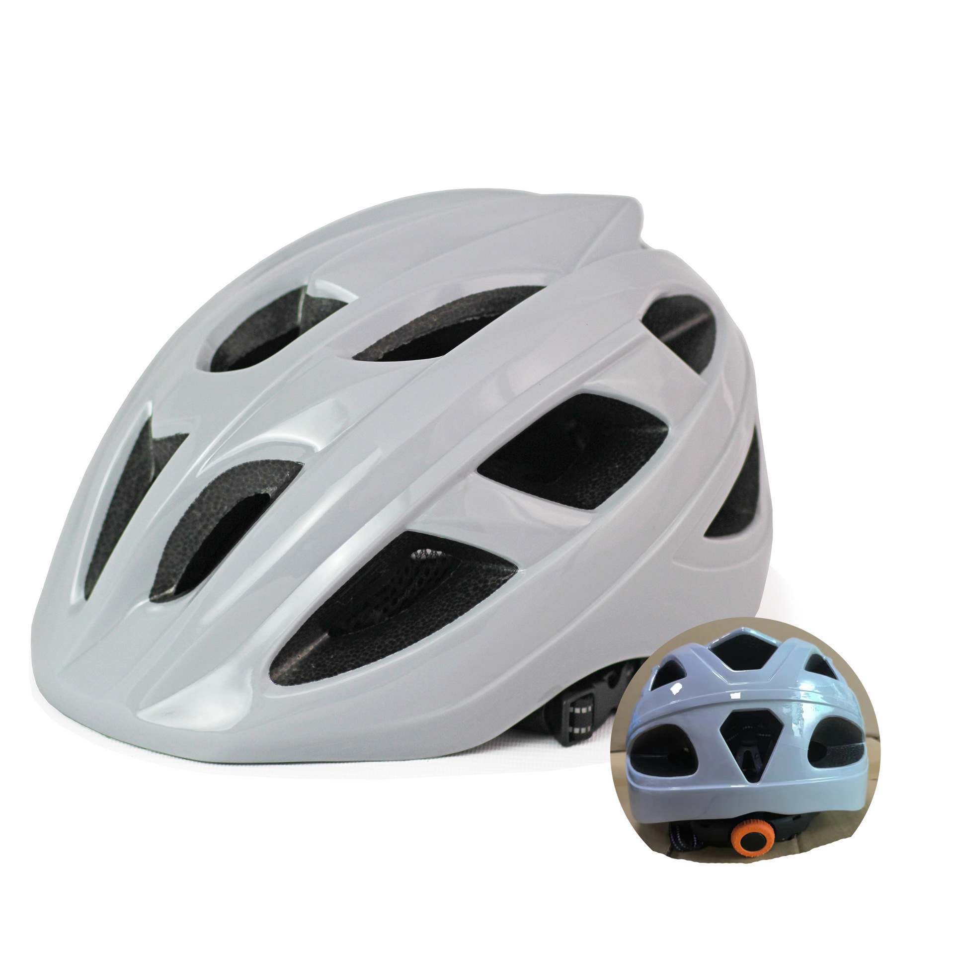 Extra grande casco especial con luz moldeado casco bicicleta universal al aire libre