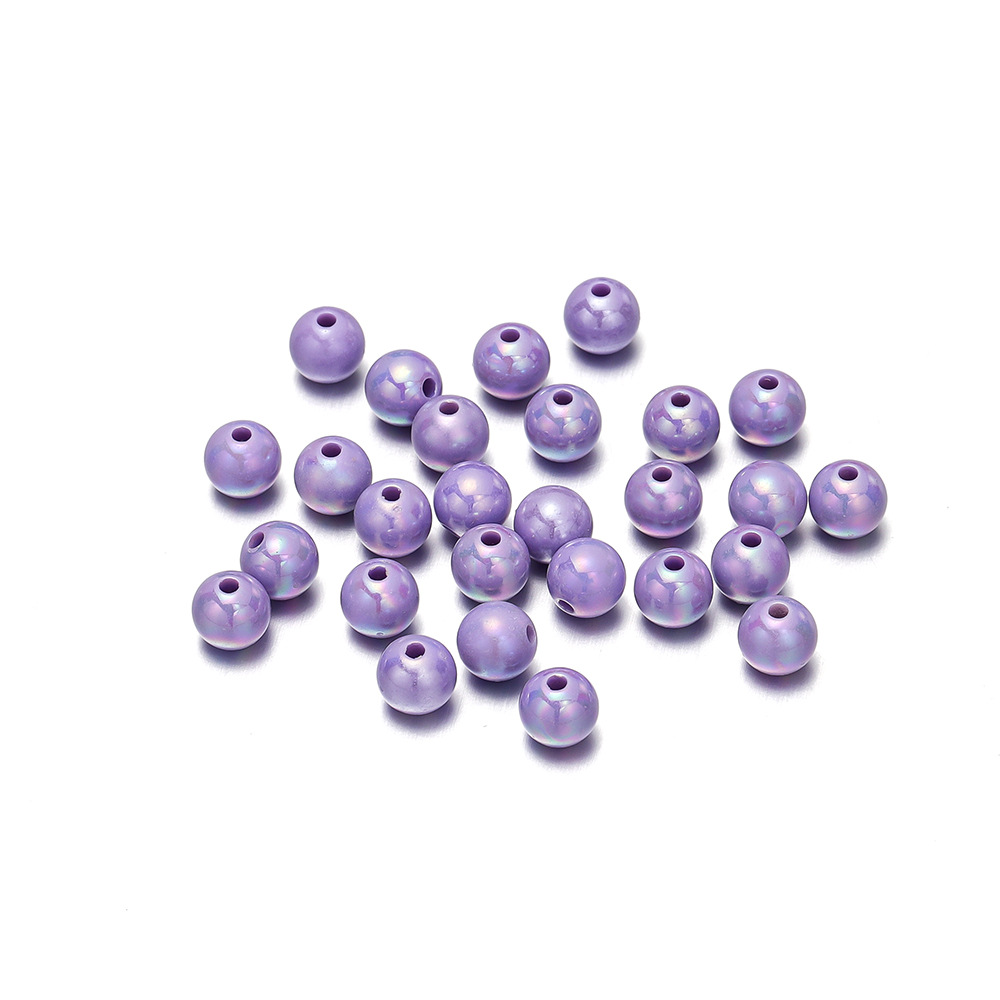 1 Set Diameter 10mm Diameter 6 Mm Diameter 8mm Hole 1~1.9mm Hole 2~2.9mm Arylic Round Polished Beads display picture 9