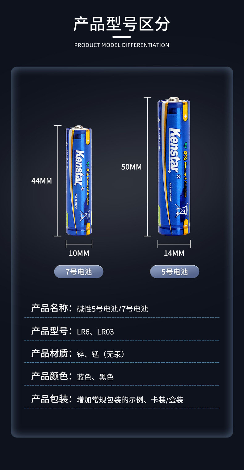 碱性电池五号电池5号 七号电池批发玩具电池7号智能锁电池aa电池详情9