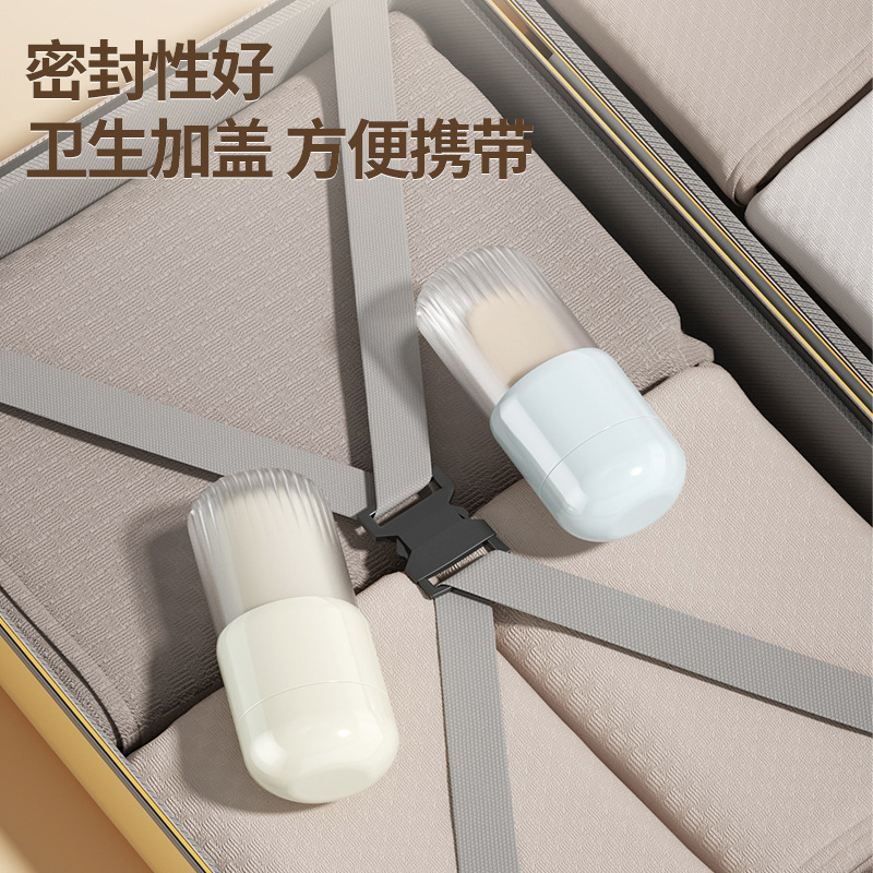 Caja de jabón de viaje multifuncional sellable con tapa Cepillo de limpieza incorporado para viajes al aire libre artefacto de jabón portátil