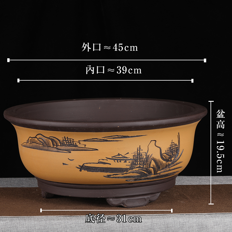 45cm yellow large bowl