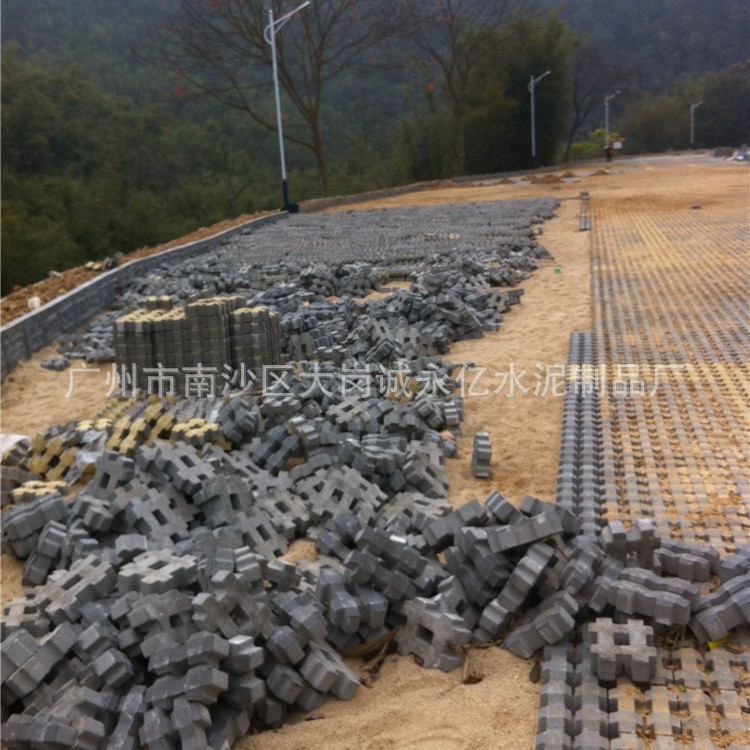 广州厂家供应 路面混凝土井字砖植草砖 市政道路植草砖草坪砖