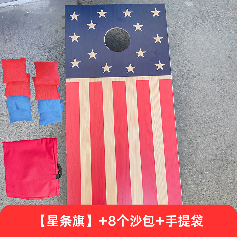 Bolsa de arena junta de lanzamiento al aire libre camping interior grupo de padres-hijos juego de construcción clásico americano bolsa de tela bola agujero de maíz personalizado