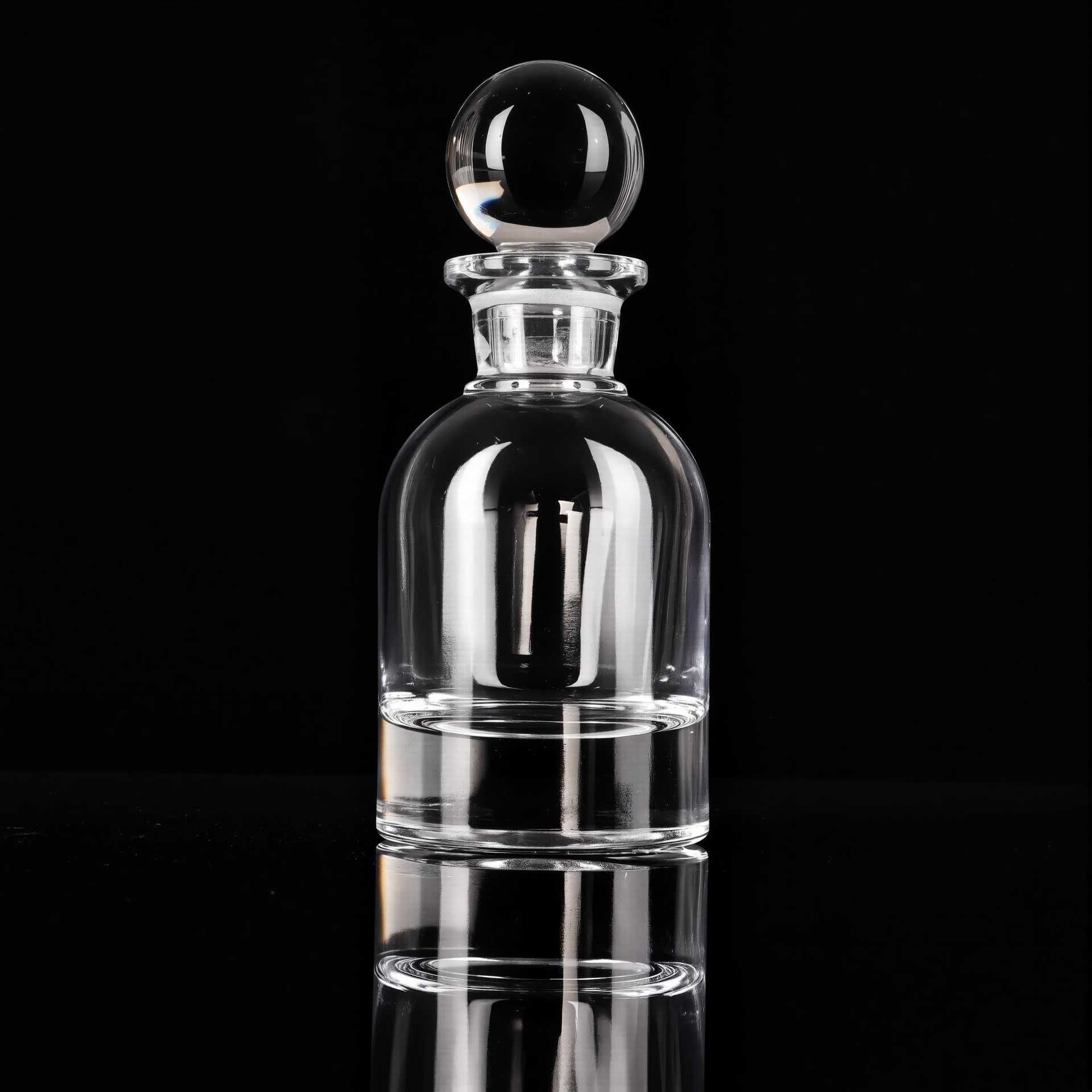 Botella de difusión de vidrio árabe botella de perfume 150ml botella de exhibición de aceite esencial chapado en oro botella de vidrio fragrante botella dividida