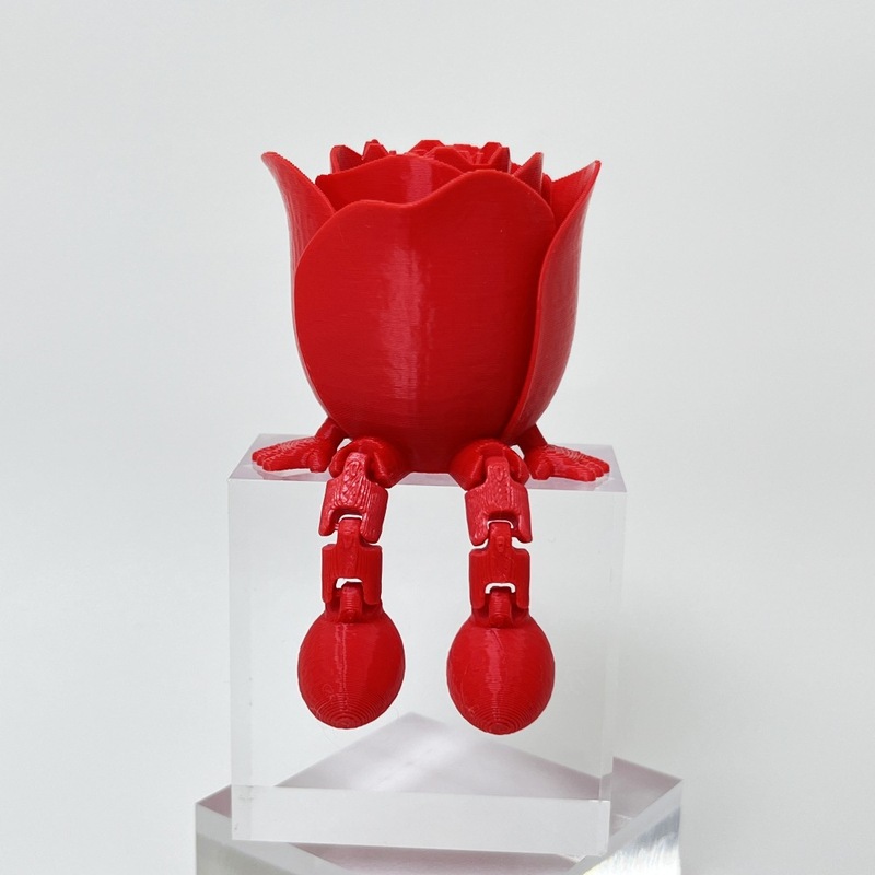 国境を越えた新しい 3D プリントの座り姿勢のバラの家の装飾デスクトップ装飾品、母親や恋人へのギフトとして|undefined
