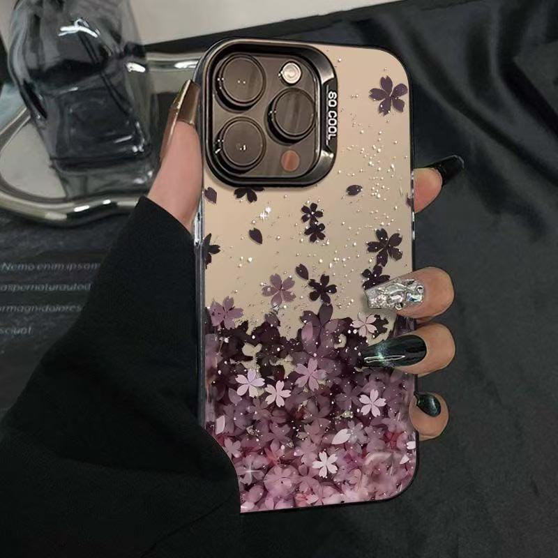 Nueva flor rosa adecuada para iPhone 16 funda para teléfono móvil Apple 15promax/14 comercio exterior 13pro12 transfronterizo 11