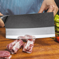 Upgraded forged kitchen knife set for home use, dual-purpose chef's knife for chopping and slicing, sharp bone-cutting knife, wholesale