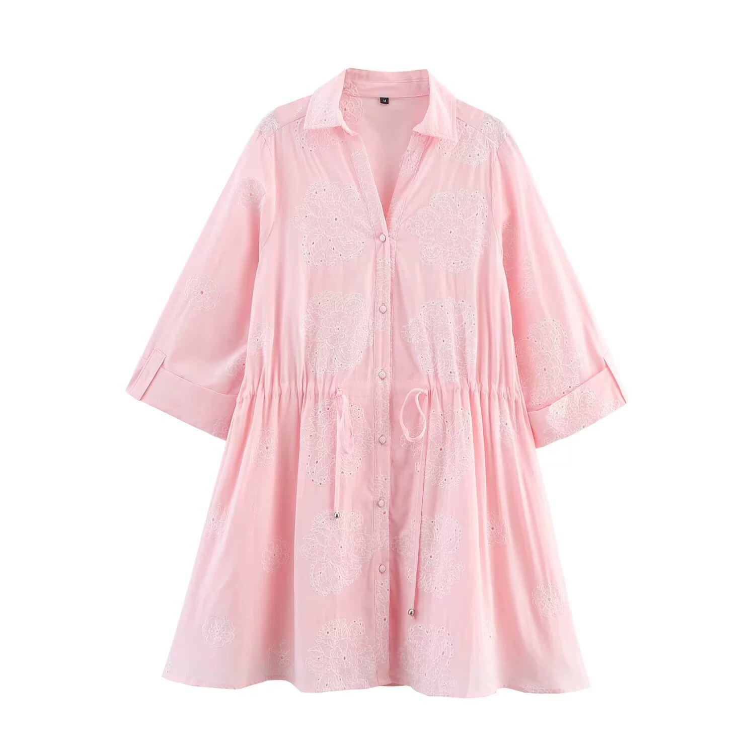 Летнее платье PB&ZA для женщин 2025 года, новый сладкий стиль, укороченное, с вышивкой, подчеркивающее талию, 7484076