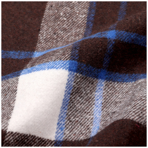 Factory Stock Semi-Finished imitation Korean Style Knit Grey Blue Black Red Autumn/Winter Coat Wool Plaid Fabric Wool Material