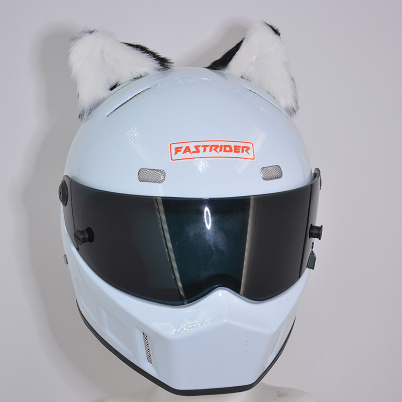 Helmet Detachable – Motuoche Auto Parts and Accessories - front-white-back-black-ears-with-wire-simulation