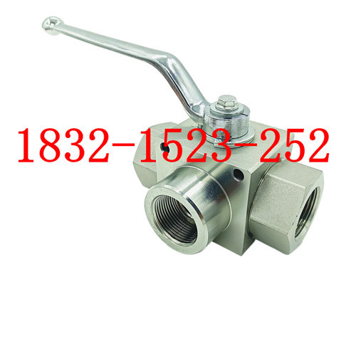 VH3V-NPT1" PN315 DN25带安装孔碳钢L型换向二位三通高压液压球阀