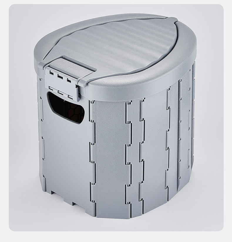 M1 Ergonomic Folding Toilet for Outdoor Use, Car-Mounted Toilet for Camping, Road Trips, Elderly, Portable Camping Toilet