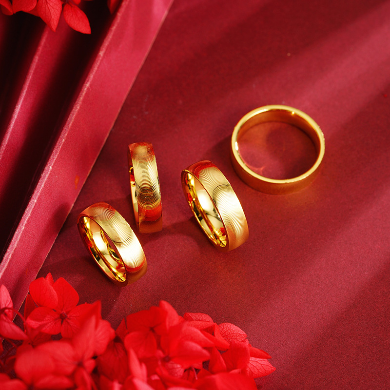 Anillo de oro Arena de Vietnam Seiko anillo de ojo de gato moda simple transfronteriza en vivo al por mayor suministro de anillo de aleación de cobre