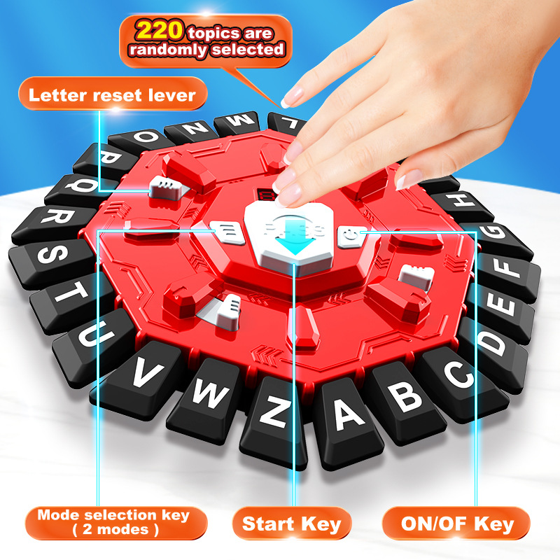 Transfronterizos escritorio creativo rompecabezas loco alfabeto juego de mesa amazon juegos de mesa ritmo giradisco juguetes image 3