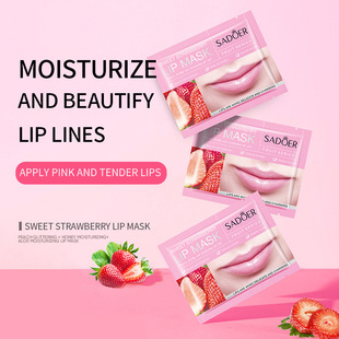 Full English Sadoer Sweetheart Strawberry Lip Mask Moisturizing Care Moisturizing Lip Mask Cross-Border Foreign Trade Wholesale