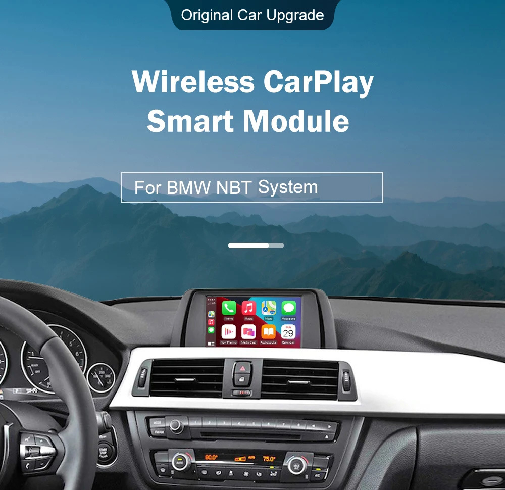 RoadTop Wireless CarPlay Decoder Module Car Machine Interconnection Suitable for Bmw NBT System Decoder
