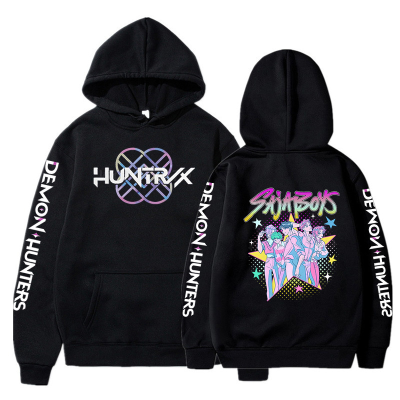 Amazon Demon Hunters KPop Demon Hunters カジュアル フリース スウェットシャツ 秋冬 ルーズ パーカー 男女兼用|undefined