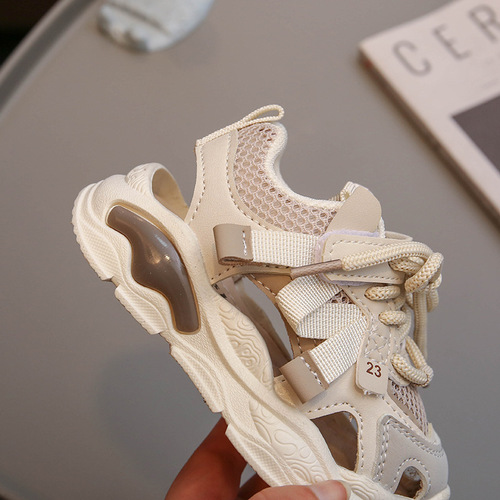Children's Shoes Sports Father's Shoes for Boys and Girls Spring Medium and Large Kids Baby Casual Soft Sole Breathable