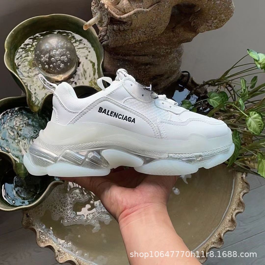 Putian Family Paris cojín de aire zapatos de papá tendencia retro zapatos de pareja hombres y mujeres zapatos deportivos casuales de suela gruesa