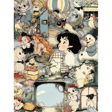 O 40263 Retro comic PET sticker ͯȤ���� PET ��ֽ�羳��