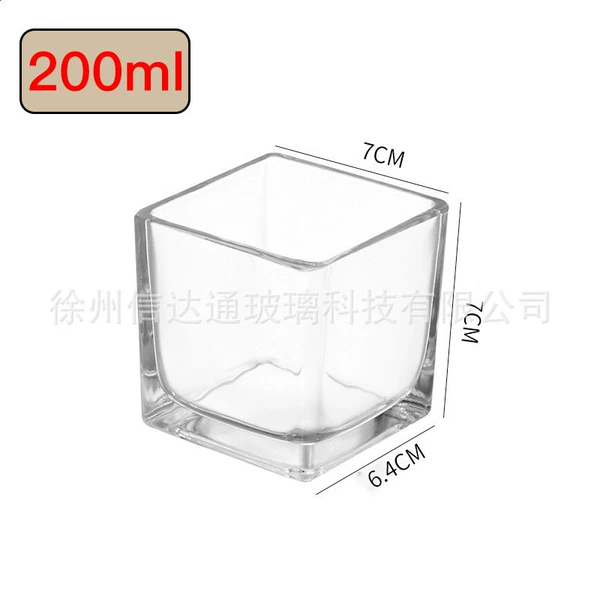 200 мл — 7×7 см (квадратная банка)