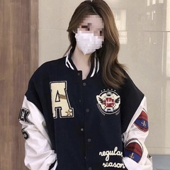 Achock野球服コート男性アメリカ街頭植毛綿アルファベット刺繍冬潮牌カップルジャケット女性