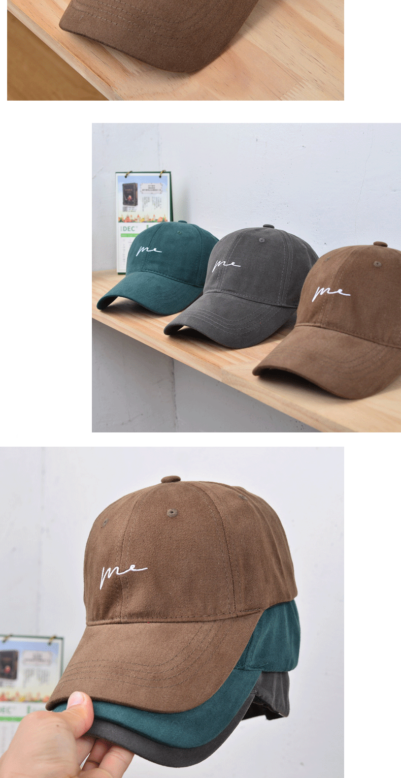 Unisex Vintage Style Simple Style Waves Embroidery Curved Eaves Baseball Cap display picture 4