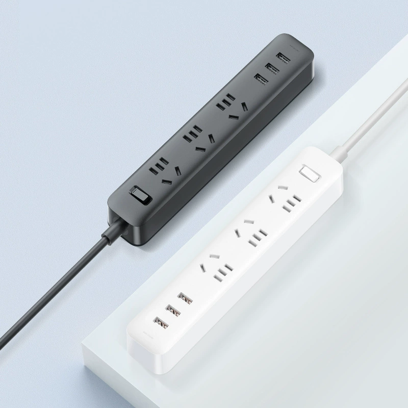  Mijia power strip 3-port USB2A fast charging socket strip with switch strip 1.8 meters long line safety and anti-overload