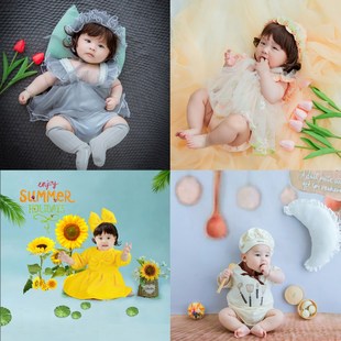 New children's theme photography costume studio baby 100 days Baby cute photo suit props modeling blanket